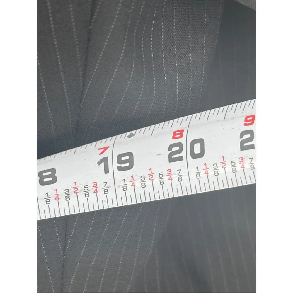 Hugo Boss Blazer Sport Coat Men's Size 40 S‎ Black Striped Super 100 Wool